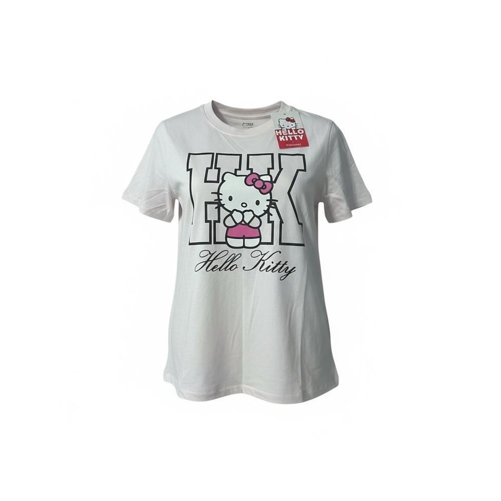 Women’s Hello Kitty light pink T-Shirt X Primark NWT
